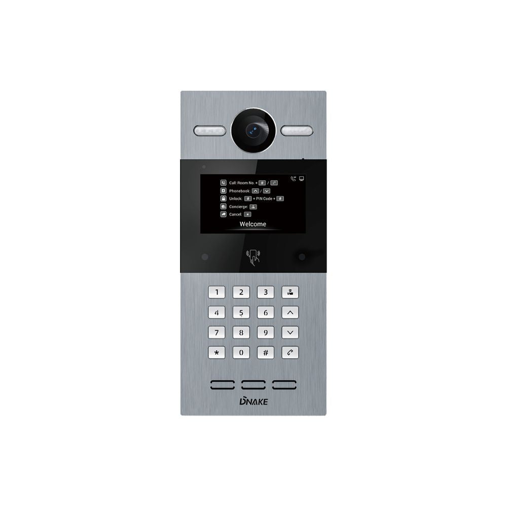 DNAKE-S215-Smart-Intercom-System-with-4-3-Screen-a-1.jpg DNAKE S215 Smart Intercom System with 4.3" Screen and Physical Keypad, Weatherproof, Cloud-Based, PoE or 12V, Flush Mount with 5 App License - Image 1