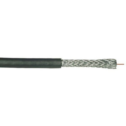 SCP RG6/U Quad Shield Coaxial CCS Cable FR-PVC - Black (1000' Box) | SCP-RG6/UQ-CCS-BK-ETL-CMR