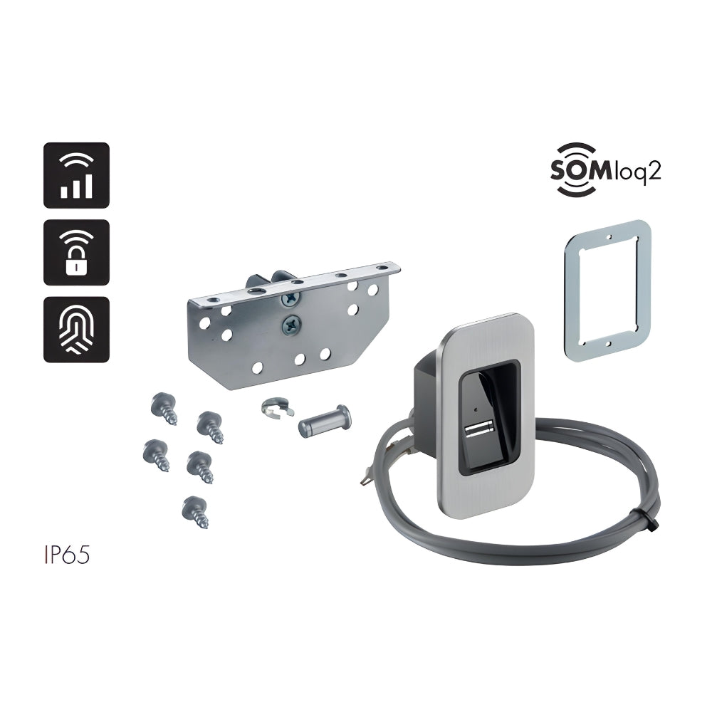 Sommer-ENTRAsys-In-Section-Set-Stainless-Steel-Fin-1.jpg Sommer ENTRAsys+ In-Section Set Stainless Steel Fingerprint Scanner | SOM-YS11614-00003 - Image 1